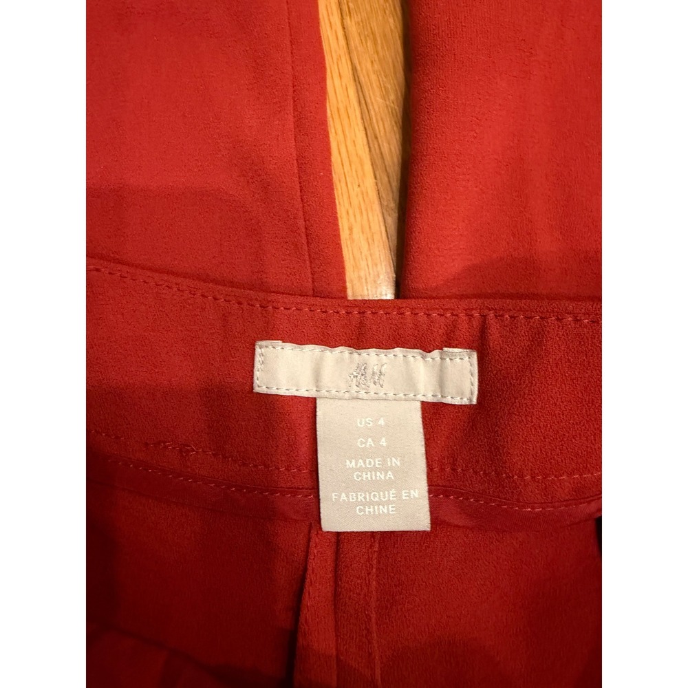H&M High Waisted Wide Leg Trousers Dress Pants - Picture 8 of 8